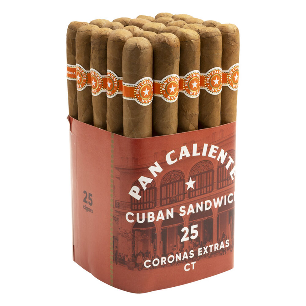 HVC Pan Caliente Cuban Sandwich | Connecticut Corona Extra 6 | Bundle of 25