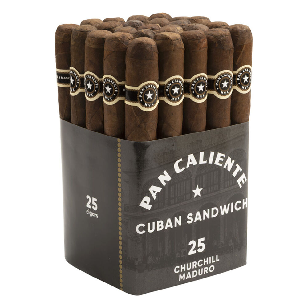 HVC Pan Caliente Cuban Sandwich | Maduro Churchill 6 | Bundle of 25
