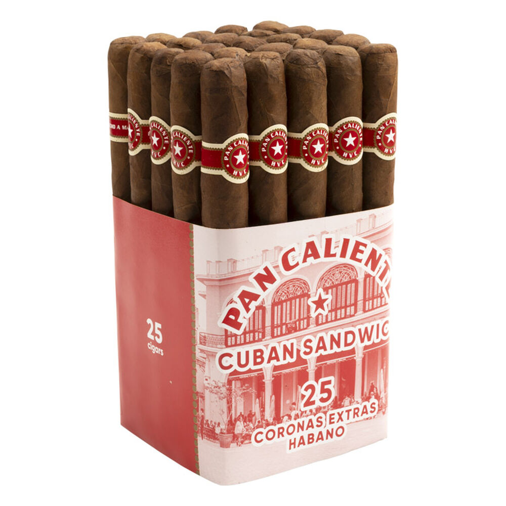 HVC Pan Caliente Cuban Sandwich | Habano Corona Extra 6 | Bundle of 25
