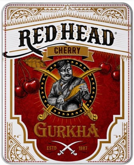 Gurkha Red Head Cherry Tin