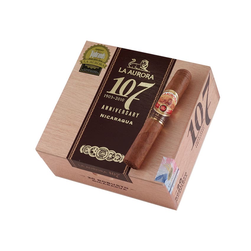 La Aurora 107 Nicaragua Robust Natural | Robusto | Box of 20