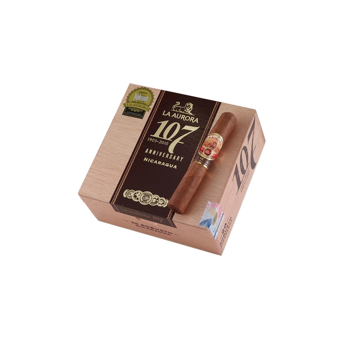 La Aurora 107 Nicaragua Robust Natural | Robusto | Pack of 5, photo 2
