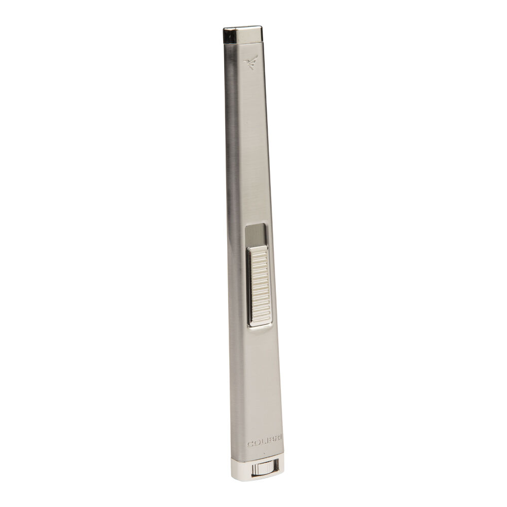Colibri Cigar Lighters | Aura Flat Flame Brushed Chrome/Chrome Lighter | Default