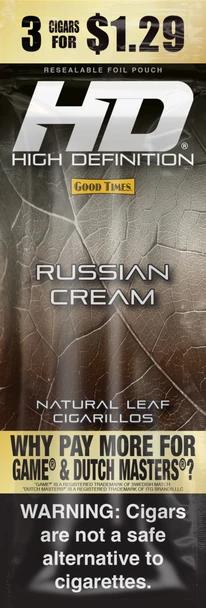 Good Times Cigarillos HD Russian Cream - 15 Packs of 3, photo 108