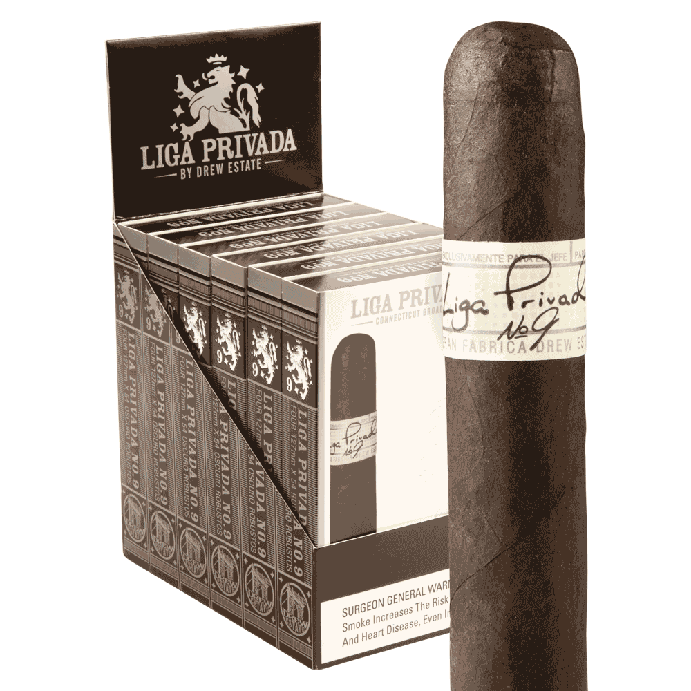 Liga Privada No. 9 Robusto Petaca 6/4ct / 5 x 54 Pack of 4
