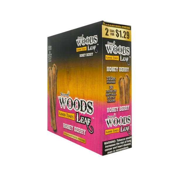 Good Times Sweet Woods Honey Berry Cigars - 15 packs of 2, photo 115
