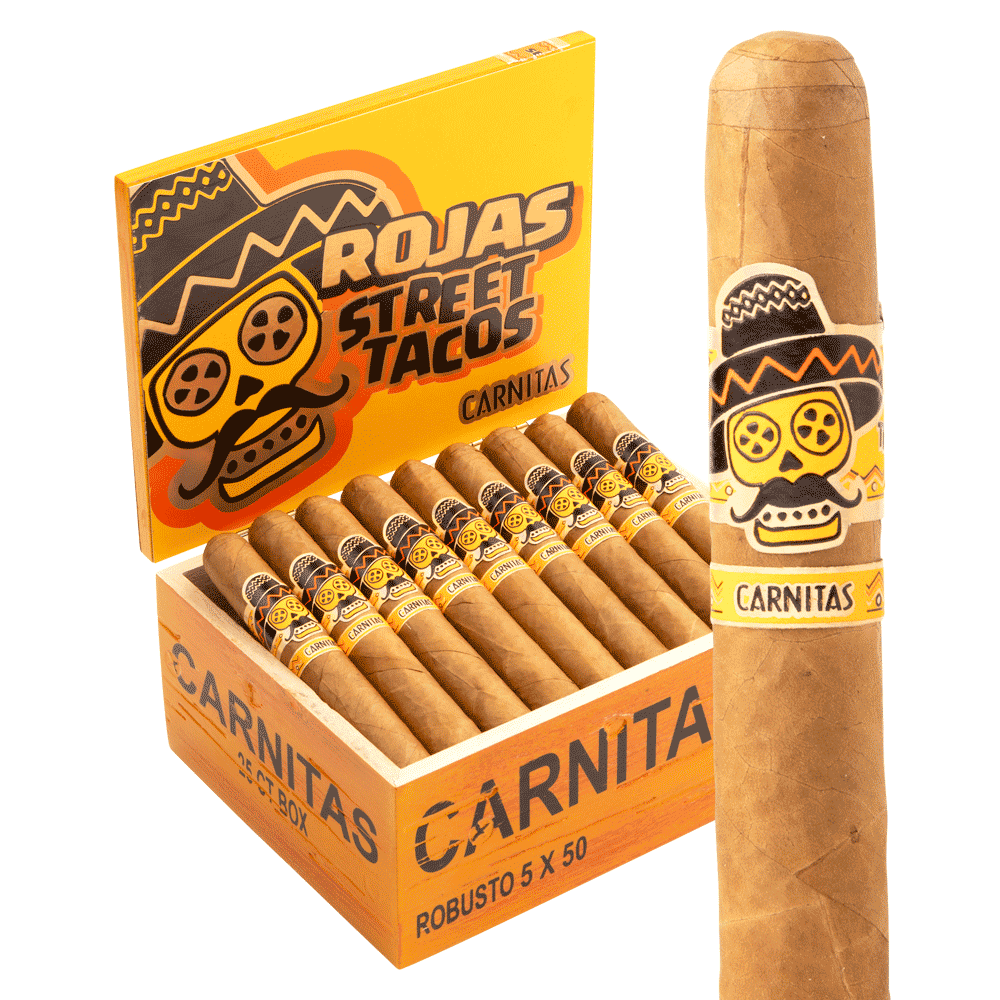Rojas Street Tacos Carnitas Robusto / 5 x 50 Pack of 5